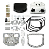 Custom Chrome Panhead Valve Rocker Boxes Top Covers Black Fit For Evolution Big Twins 1984-1999